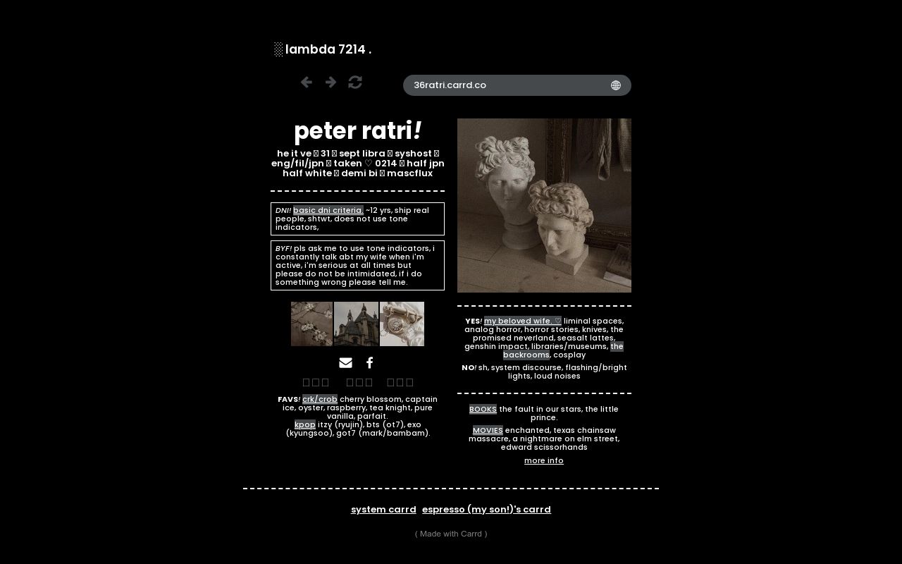 36th Head of the Ratri Clan.